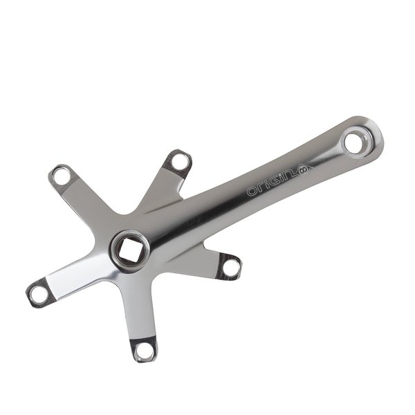 Origin8 Triple Alloy Crankarms, 155mm, Silver