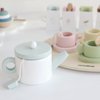 nunukids Wooden Tea Set for Little Girls Tea Party Set for Toddlers 20pcs Playset Pretend Play Tea Set Toy