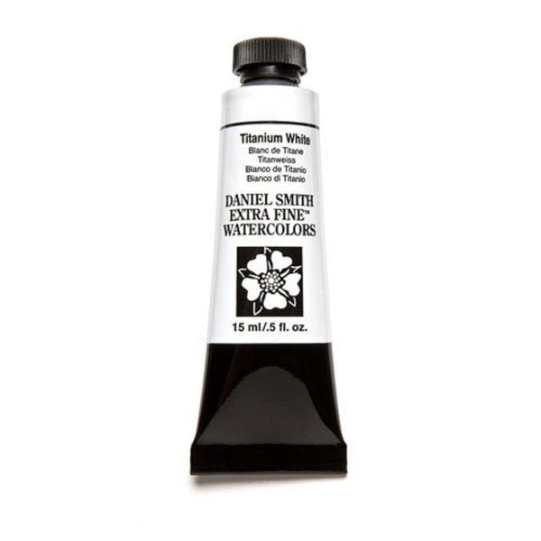 Daniel Smith Extra Fine Watercolor 15ml Paint Tube, Titanium White (284600118), 0.5 Fl Oz (Pack of 1)