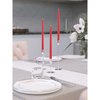 CANDWAX 10 inch Taper Candles Set of 4 - Dripless Taper Candles and Unscented Candlesticks - Perfect as Dinner Candles – Red Candles