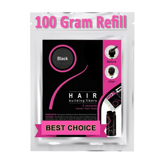 Hair Fibers Hair Building Fibers 100% Undetectable Hair Fuller Thicker For Thinning Hair,Hair Sparse Cover Wig100g/3.5oz (Black)…