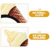 Beaupretty Ice Cream Headband Novelties Ice Cream Cone Shape Hair Hoops Mini Food Headpiece Halloween Christmas Costume Party Supplies