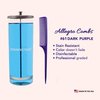 Allegro Combs 61 XL Rat Tail Combs Wide Tooth Comb Detangling Hair Styling Coarse Hair Foiling Thick Back Parting Combs Hairstylist Combs For Women Made In USA 3 Pc. (Dark Purple)