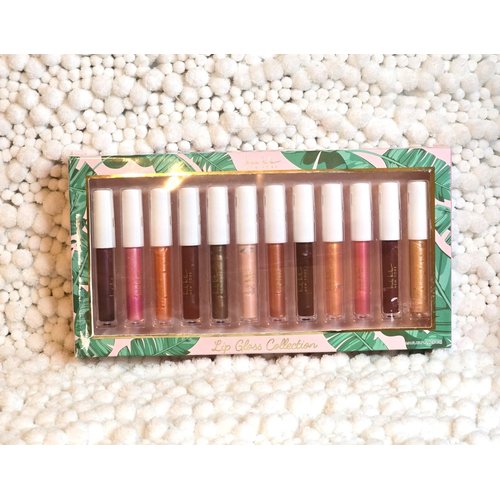 Nicole Miller Lip Gloss Set, 12 Shades, Moisturizing Formula