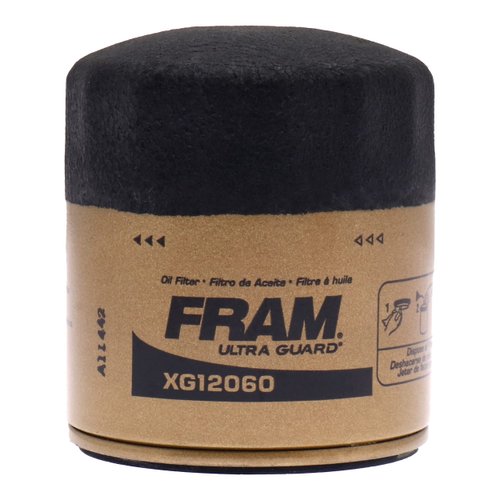 FRAM Ultra Synthetic Automotive Replacement Oil Filter, Designed for Synthetic Oil Changes Lasting up to 20k Miles, XG12060 with SureGrip (Pack of 1)