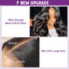 Uonoco 5x5 HD Lace Closure Wigs Human Hair Wear and Go Glueless Wigs Human Hair Pre Plucked 180% Density Body Wave Lace Front Wigs Human Hair for Women with Natural Hairline 18 Inch