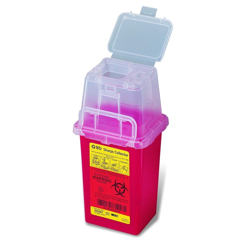 305487 PT# 305487- Container Sharps Phlebotomy Red 1.5qt Ea by, Becton ...