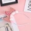 6th Birthday Girl Headband Birthday Decorations for Girl Happy Birthday Headband Birthday Crown Pink Birthday Tiara Party Favors for Girl Glitter Hair Band