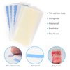 EHDIS Hair Extension Tape Tabs, 3Sheets Double Sided and 3 Sheet Single Side Replacement Tape Adhesive Hair Extension Tapes with Glue Remover Scraper Tool,Hair Comb, Tweezers