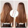2Pcs Folding Hair Brush Hair Comb Portable Mini Massage Hair Brush Anti-Static Anti-knot for Women & Girls Size for Handbag (light)