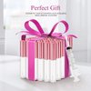 KPX 30 Pcs lip Gloss Tube Containers Bulk Wand 10ml Empty Clear Pink Lip Oil Tubes Refillable Lip Balm Bottles with Rubber Insert for DIY Makeup Such as Lip Samples, Homemade Lip Balm(Pink)