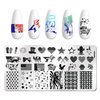 DANNEASY 6 Pieces Independence Day Nail Stamping Plate 4th of July Nails Design Nail Stamps Nail Stencils Stamping Plates for Nails Manicure Template Nail Art Tools DIY Nails Accessories