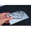 Bear Logo Stencil Reusable Sturdy Flexible Clear Plastic 1-5.5x5.5 in Arts and Crafts Material Scrapbooking for Airbrush Painting Drawing