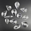 H&D Pack of 12 Clear Crystal Chandelier Lamp Lighting Drops Pendants Balls Prisms Hanging Glass Prisms Parts Suncatcher Home/House Decor