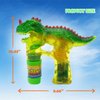 Dinosaur Bubble Gun: Battery Operated Bubble Maker Toys for Toddlers and Kids | Sound-Free | Redesigned & Improved Bubble Machine | Batteries and 2 Refill Bottles Included