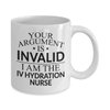 Whizk IV Hydration Nurse Mug Funny Coffee Gifts - Intravenous Hydration Christmas Birthday Gag - Women Men Mom Dad Invalid Tea Cup 11 oz or Large 15 oz MIV1068