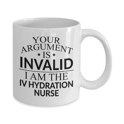 Whizk IV Hydration Nurse Mug Funny Coffee Gifts - Intravenous Hydration Christmas Birthday Gag - Women Men Mom Dad Invalid Tea Cup 11 oz or Large 15 oz MIV1068