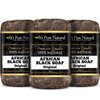 It's Pure Natural African Black Soap Bars Original (Pack of 3) Organic Raw Soap for Face & Body, Acne Treatment & Dark Spot Remover [Made in Ghana]
