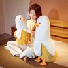 hitoshe Banana Duck Plush Toy, Banana Duck Stuffed Animals Doll Cute Plushie Hugging Plush Pillow Gift for Girls and Boys (White, 27.55 inch)