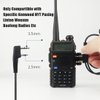 Case of 10,Walkie Talkie Earpiece with Mic 2 Pin D-Type Headset for Walkie-Talkie Compatible with Baofeng UV-5R BF-888S H-777 RT22 RT27 RT-5R Kenwood 2 Way Radios(10 Pack)
