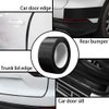 Automotive Car Door Edge Guards Door Sill Protector 5D Carbon Fiber Vinyl Wrap Film Threshold Bumper Paint Protection Strip Scuff Plate Anti-Collision Scratch Cover Universal for Most Cars 2in*33FT