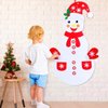 Max Fun DIY Felt Snowman Games Set with58Pcs Crafts Kit Wall Hanging Xmas Gifts for Christmas Winter Holiday Party Decorations (Snowman)
