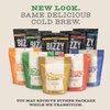 Bizzy Cold Brew Coffee | Decaf Blend | Water Process | Coarse Ground Coffee | Micro Sifted | Specialty Grade | 100% Arabica | Brew Bags | 12 Count | Makes 42 Cups