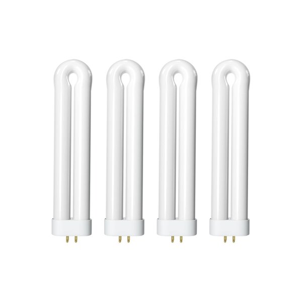 Bug Zapper Replacement Light Bulb for 15W Insect Attracting Lamp with 4-Pin Base, Ful 15W-BL U Shaped Twin Tube Bulb for Outdoor Mosquito Zapper, 4 Pack