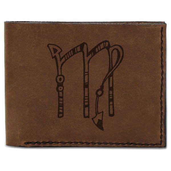 Men's Virgo Handmade Natural Genuine Pull-up Leather Wallet MHLT_03