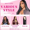 Beauty Queen Brazilian Human Hair Bundles Straight (18 18 18 Inch) 16A Grade 100% Unprocessed Virgin Weave 3 Bundles Straight Thick Remy Hair Extensions for Women Natural Color