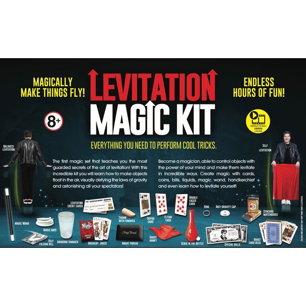 Super Duper Levitation Magic Kit by George Iglesias, Learn How to Move, Fly and Levitate Objects, 8+ Years