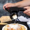 Microplane Professional Handheld Rotary Cheese Grater in Black - Easy-to-Clean, Large Capacity, Ergonomic Design for Left & Right-Handed Use, Perfect for Hard Cheese, Chocolate, Nuts, Vegetables