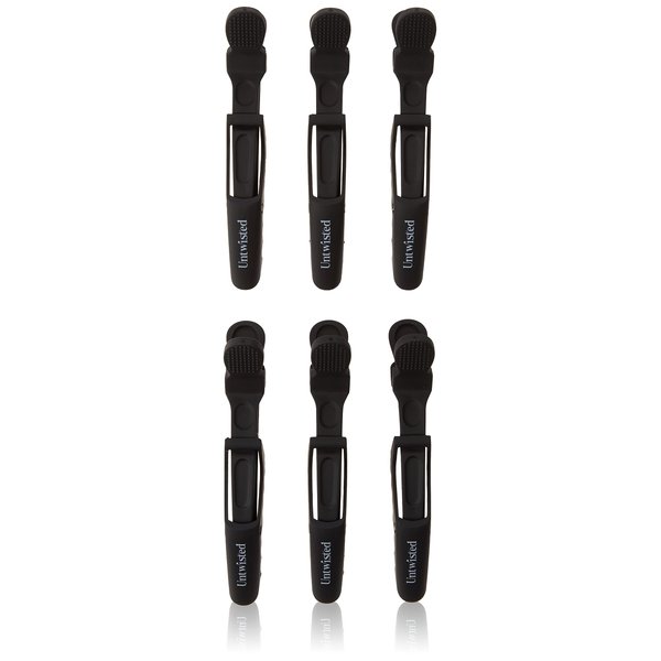 Untwisted Crown Control Sectioning Clips for Natural Hair 6 pieces for Braids Locs Black Beauty Braids Twists Locs Cornrows Blow Outs Silk Press Styling