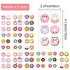72 Pcs Donut Temporary Tattoos, Birthday Decorations Donut Party Favors for Kids, Doughnut Tattoo Stickers for Kids Boys Girls Classroom School Prizes Carnival