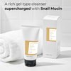 GoldSnailRX Advanced Snail Mucin Gel Cleanser, 5.07 Fl oz/150 ml Rich Daily Deep Cleansing for Dry & Sensative Skin Luxury Korean Skincare Not Tested on Animals No Parabens