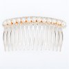 LETSP The most popular fashion Bridal hair accessories rhinestone pearl alloy hair comb wedding hairpin (07)