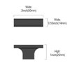 Asidrama 10 Pack Matte Black Kitchen Cabinet Knobs Dresser Knobs Drawer Knobs Cabinet Hardware Zinc Knobs for Dresser Drawers