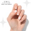 Adora Couture Semi Cured Gel Nail Strips French Tip | 30pcs Ombre Ivory Gel Nail Mani Strips | Gel Nail Wraps Semi Cured | Salon Nails at Home - Requires UV Light (Beige F Paris)