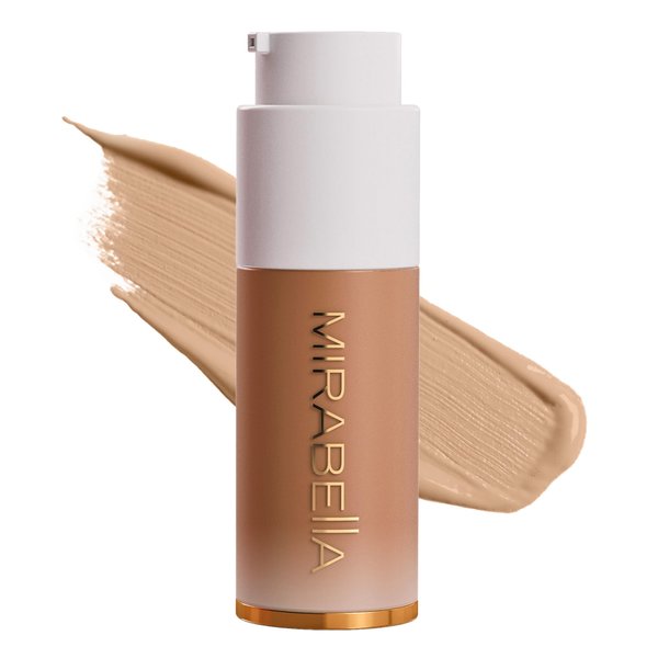 Mirabella Invincible For All HD Liquid Foundation - Anti-Aging Full Coverage Liquid Face Makeup - Moisturizing, Hydrating & Lightweight Foundation for All Skin Types (Tan T160)