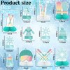 Poen 12 Pcs Apres Ski Party Decorations Skiing Themed Honeycomb Centerpieces Ski Table Decor Table Toppers Apres Ski Party Favors for Winter Skiing Skier Birthday Party Supplies