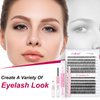 FADLASH DIY Eyelash Extension Kit, 240Pcs Lash Clusters with Lash Bond and Seal, Clusters Eyelash Applicator Tool, D Curl DIY Lash Kit (30D+40D Kit)