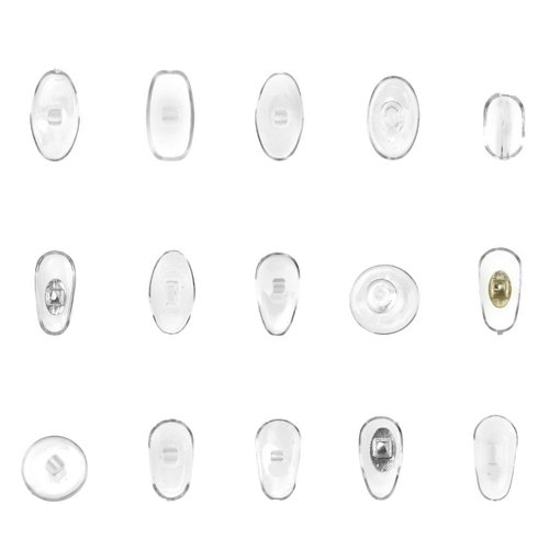 SING F LTD Eyeglass Nose Pads Kit Soft Silicone Assorted Case Glasses Repair Too