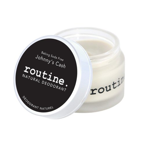 Routine Natural Deodorant Johnny's Cash (Baking Soda Free) Deo Jar | 2 Fluid Oz. Natural Deodorant | Aluminum Free Natural Deodorant For Women & Men (Cream Jar Formula)