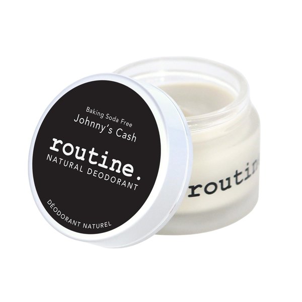 Routine Natural Deodorant Johnny's Cash (Baking Soda Free) Deo Jar | 2 Fluid Oz. Natural Deodorant | Aluminum Free Natural Deodorant For Women & Men (Cream Jar Formula)