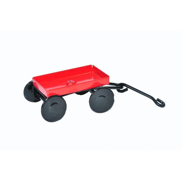 G & F MiniGardenn 10023 Fairy Garden Miniature Little Wagon, Red
