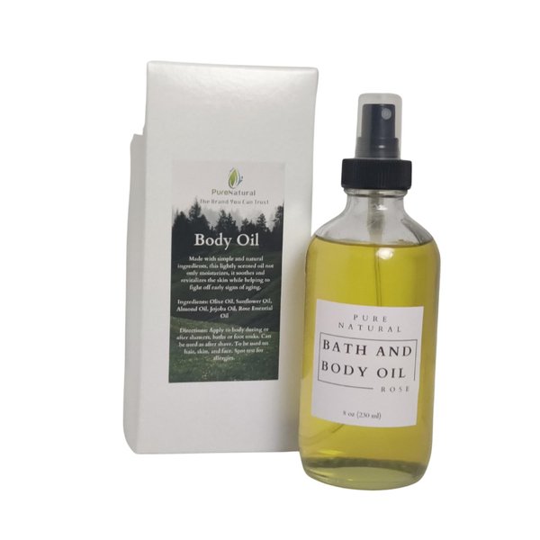 Pure Natural Body Oil (Coconut milk lavender, 4 oz)