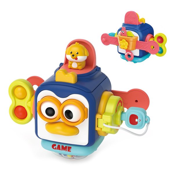JRUXJWI Busy Cube Baby & Toddler Toys, Montessori Sensory Busy Board Travel Toys for Toddlers 2 3 Years Old, Educational Learning Fidget Toys 18-36 Month…