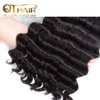QTHAIR 14a Brazilian Loose Deep Wave Human Hair Wigs Bundles for All Women 10" 12" 14" Loose Deep Wave Human Hair Bundles Virgin Hair Extensions Loose Deep Curly Hair