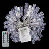 MZD8391 Dimmable 50 Battery-Powered Photo String Lights with Remote Control for Hanging Pictures, Cards, Memos - Warm White
