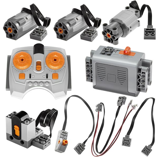 Habow 9 in 1 Power-Functions Motor-Set Compatible with Lego-technic-Motor STEM Building Block Toy for MOC Technic-Parts.